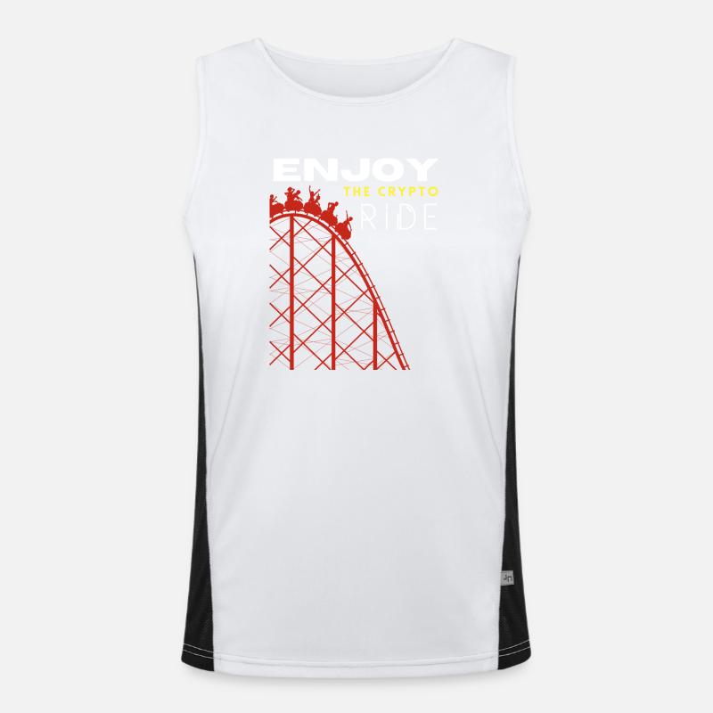 Crypto Ride Rollercoaster Men's Functional Contrast Tank Top 