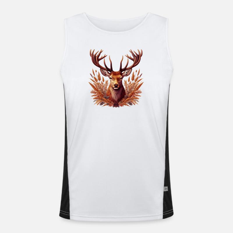 Hirsch Funktionelles Kontrast-Tank Top für Männer 