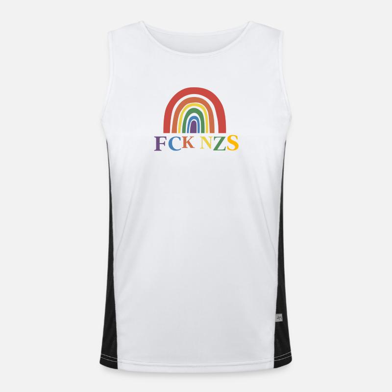 FCK NZS Funktionelles Kontrast-Tank Top für Männer 