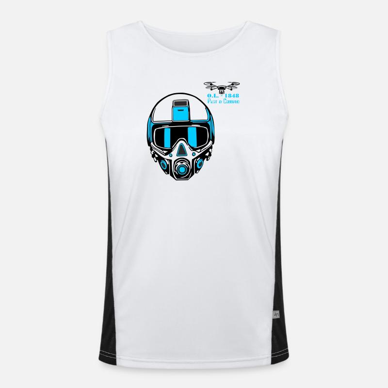 Drohnenpilot 2 Funktionelles Kontrast-Tank Top für Männer 
