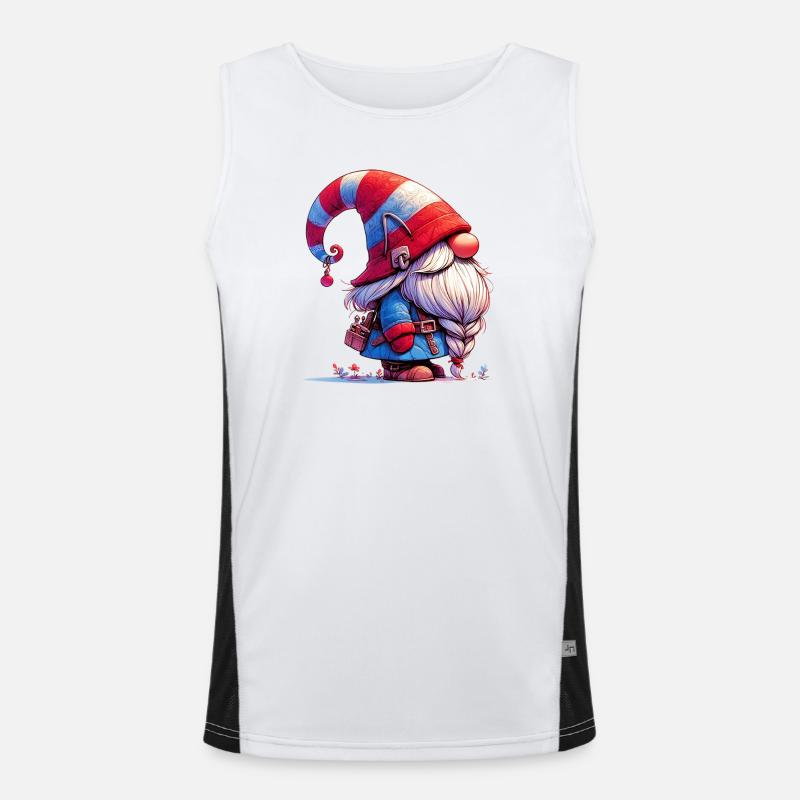 Gnome Goblin Elf Men's Functional Contrast Tank Top 