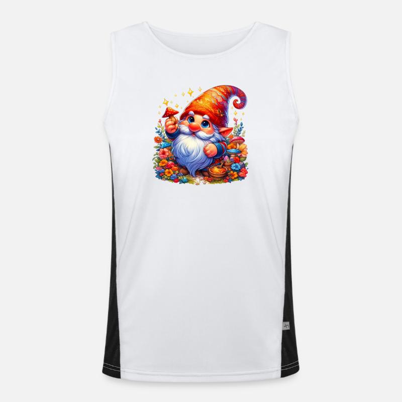 Gnome Goblin Elf Men's Functional Contrast Tank Top 