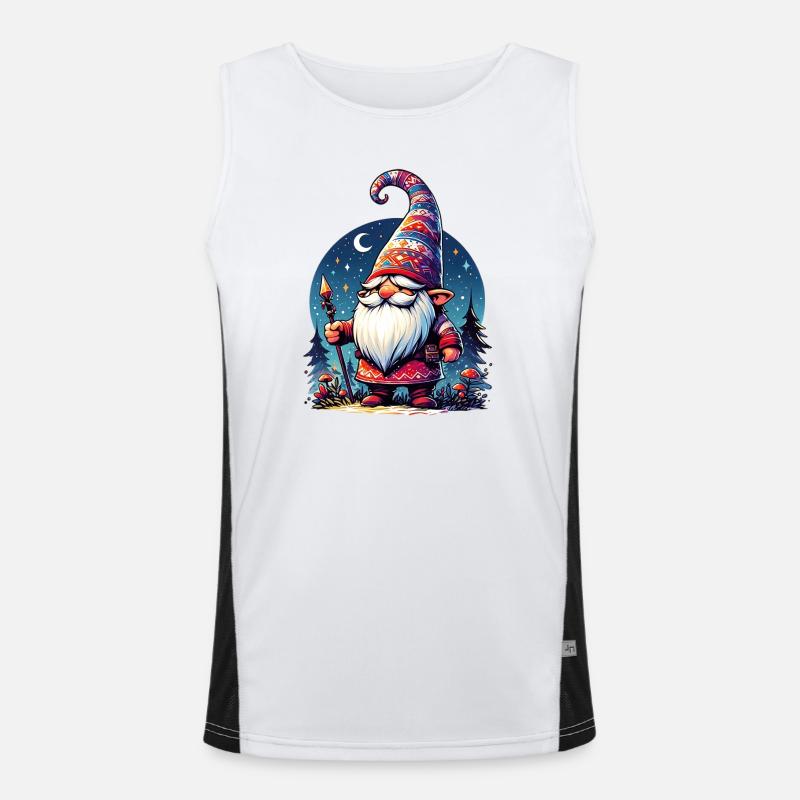 Gnom-Goblin-Elf Funktionelles Kontrast-Tank Top für Männer 