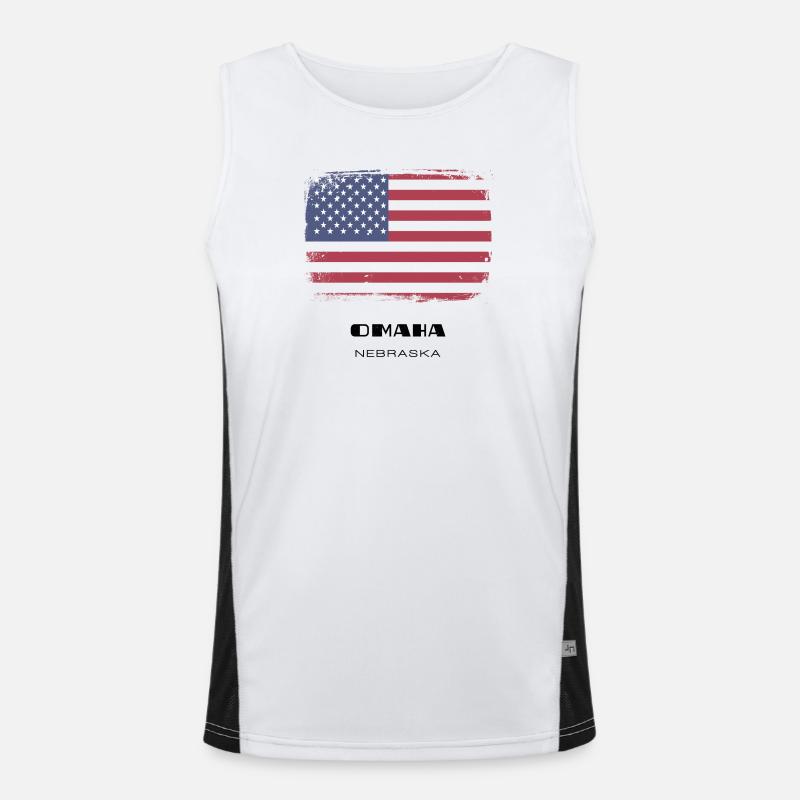 Omaha, Nebraska, États-Unis Débardeur respirant contrasté Homme 