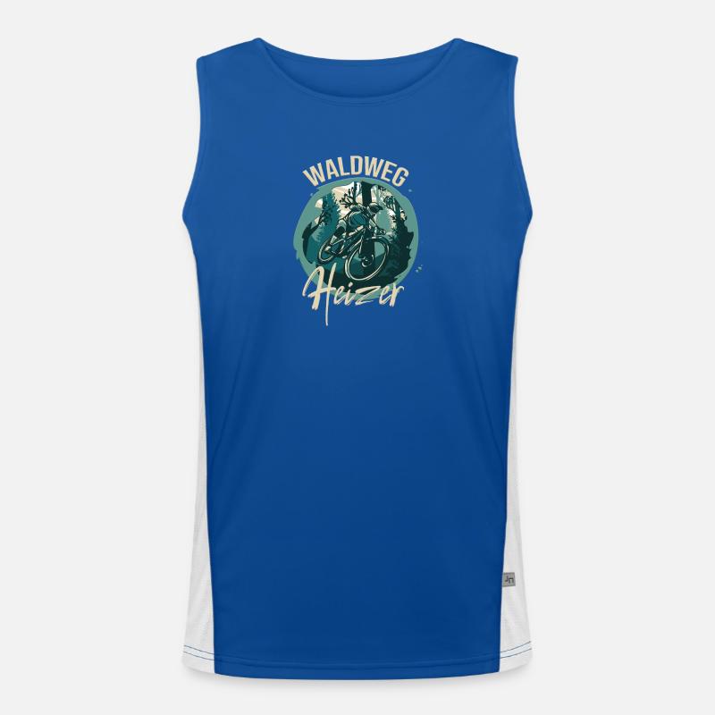Waldweg Heizer Funktionelles Kontrast-Tank Top für Männer 