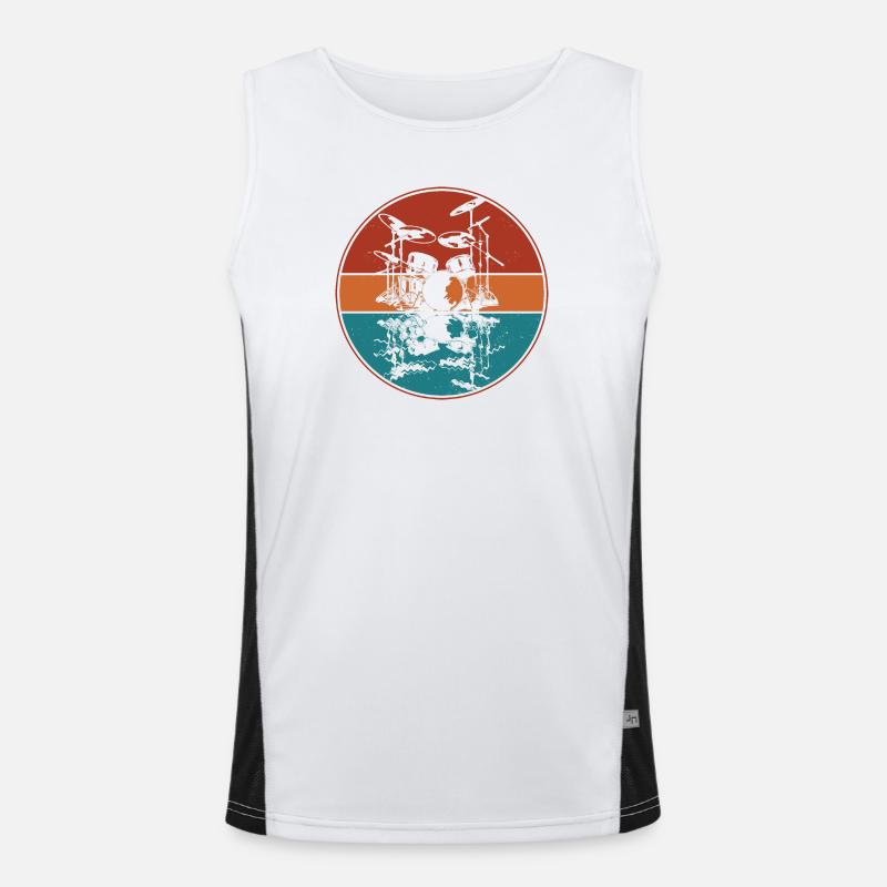 Drum set Men's Functional Contrast Tank Top 