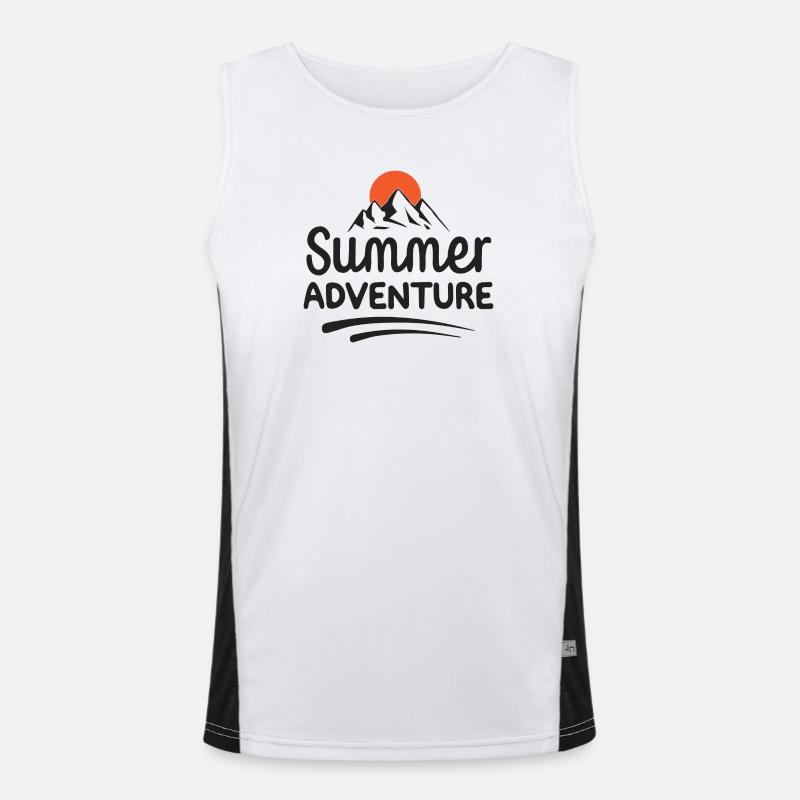 Sommer-Abenteuer Funktionelles Kontrast-Tank Top für Männer 