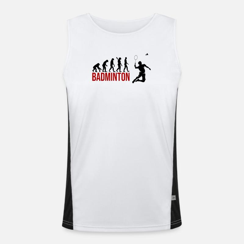 Evolution Badminton Funktionelles Kontrast-Tank Top für Männer 