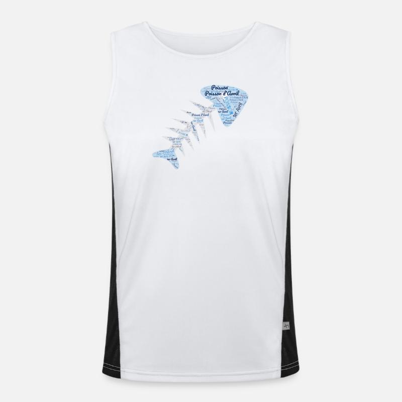 FISCH. APRILSCHERZ Funktionelles Kontrast-Tank Top für Männer 