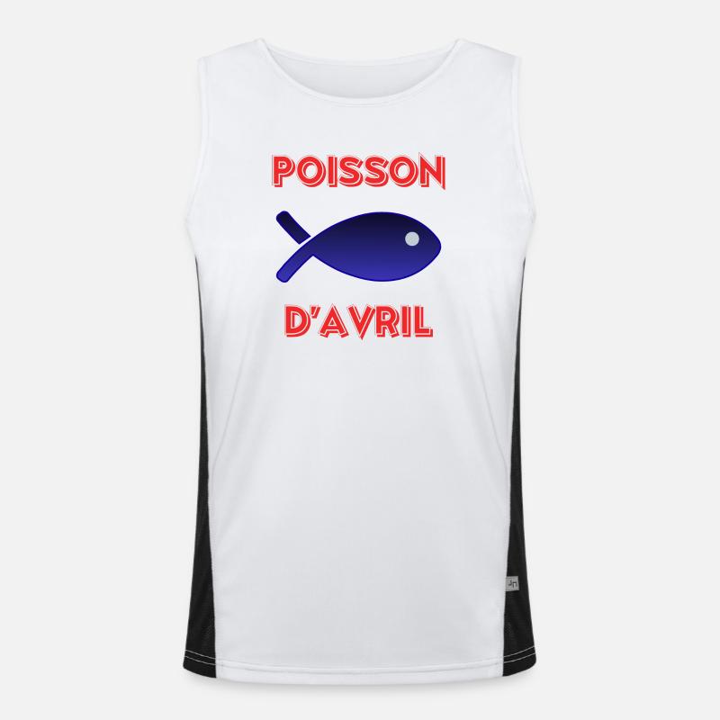 APRIL FOOL Men's Functional Contrast Tank Top 