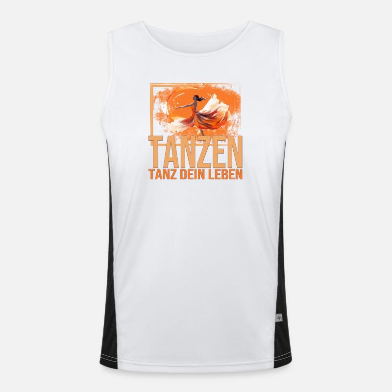Tanz dein Leben Funktionelles Kontrast-Tank Top für Männer 
