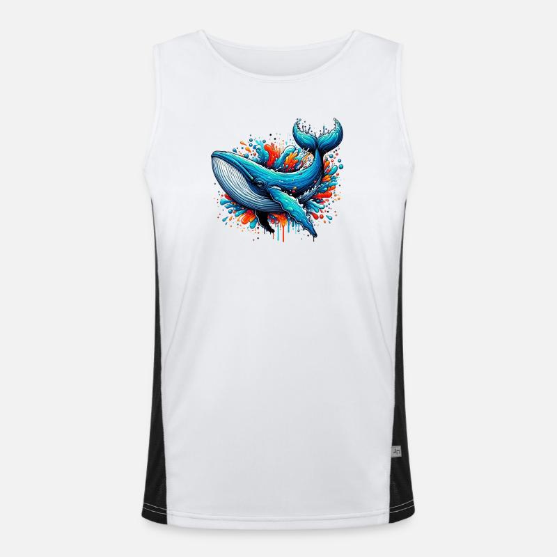 Wal Funktionelles Kontrast-Tank Top für Männer 