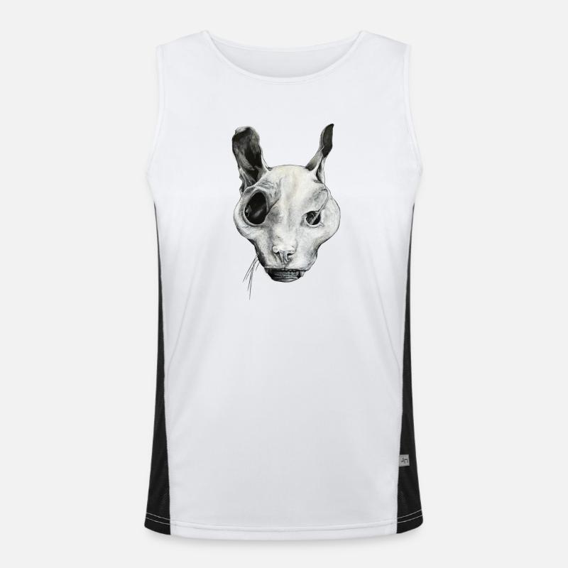 THE GHOST CAT Men's Functional Contrast Tank Top 