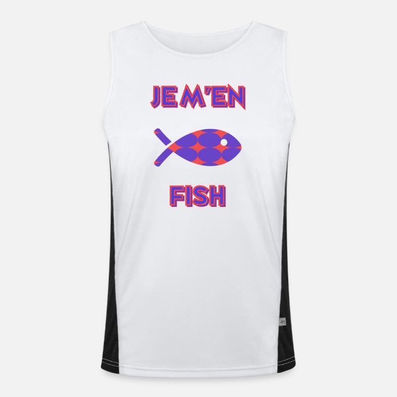 FISH. HUMOUR. POISSON Débardeur respirant contrasté Homme 