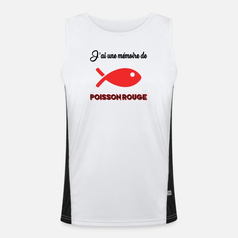 FISH. MEMORY. Men's Functional Contrast Tank Top 