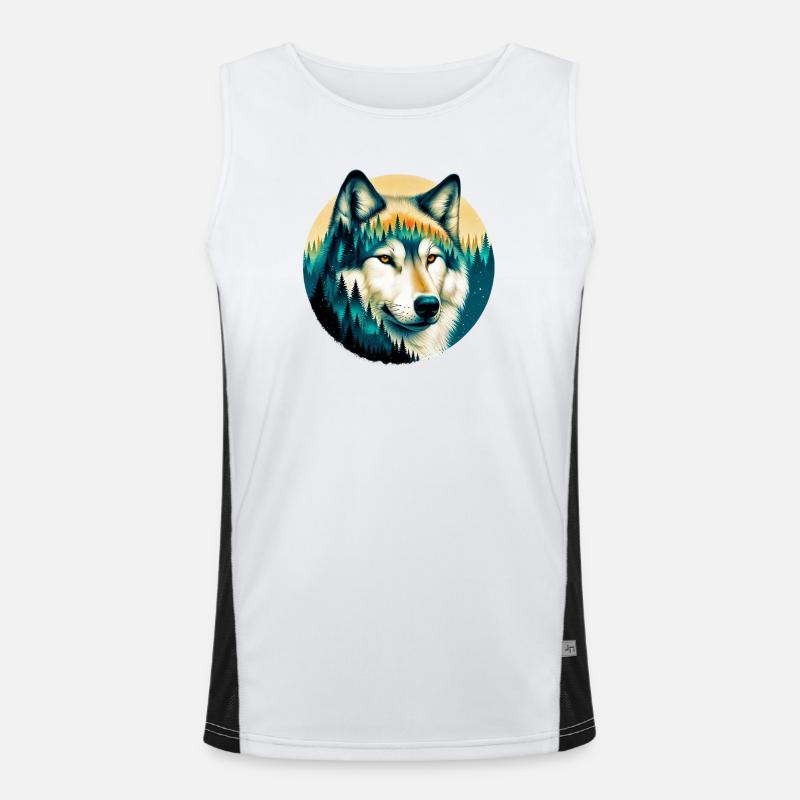 Wolf Men's Functional Contrast Tank Top 