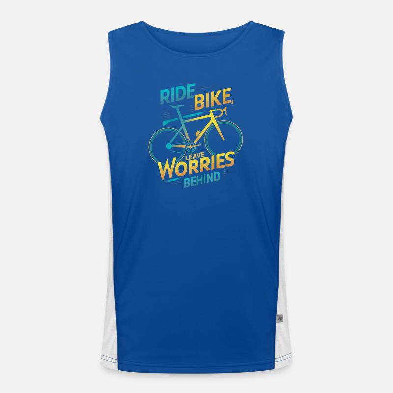 Conception de citation cycliste inspirante Débardeur respirant contrasté Homme 
