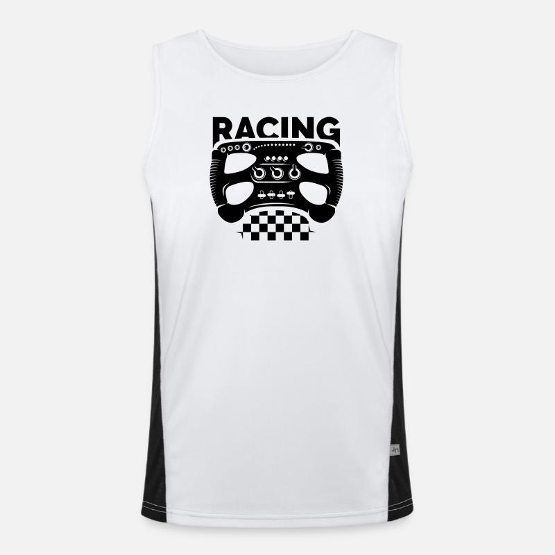 Volant de course Formula gaming Simulateur de course Débardeur respirant contrasté Homme 