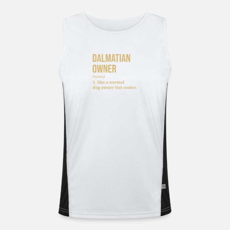 Dalmatiner Funktionelles Kontrast-Tank Top für Männer 