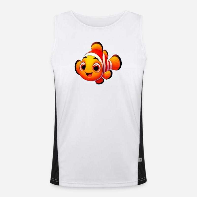 Clownfish Men's Functional Contrast Tank Top 