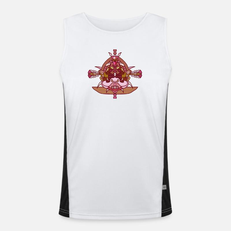 Sitting Buddah Funktionelles Kontrast-Tank Top für Männer 