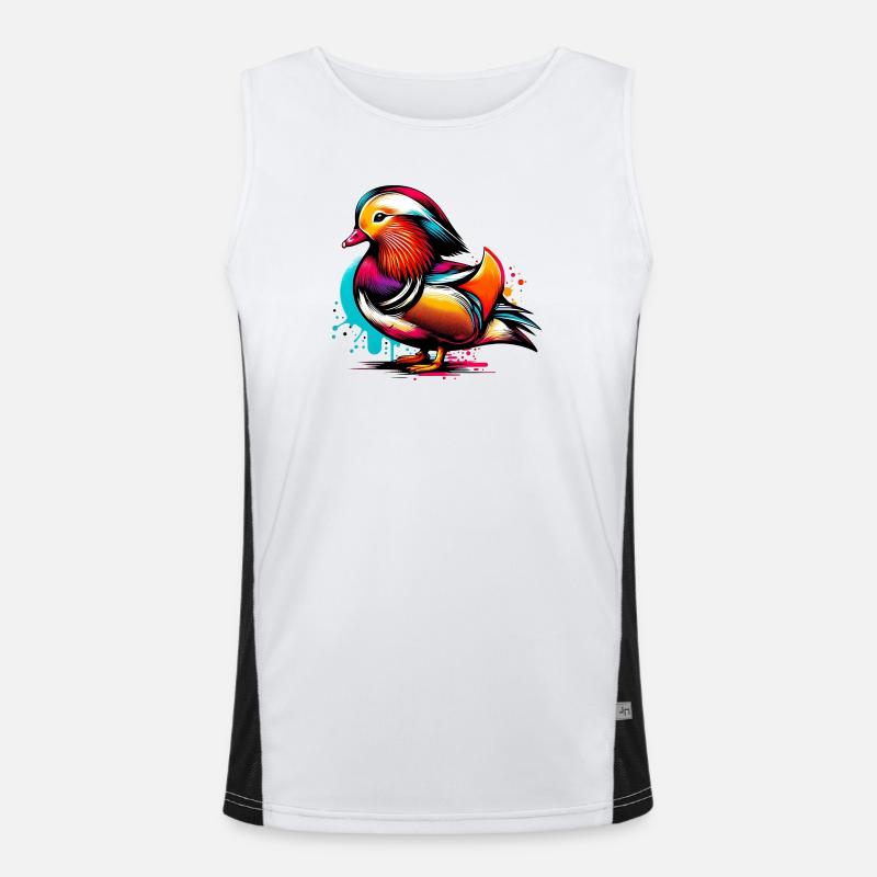 Mandarin duck Men's Functional Contrast Tank Top 