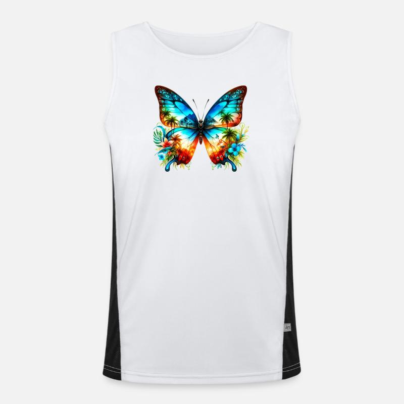 Papillon Débardeur respirant contrasté Homme 