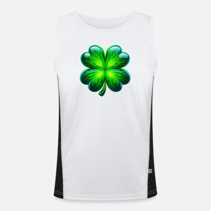 Four-leaf clover Men's Functional Contrast Tank Top 