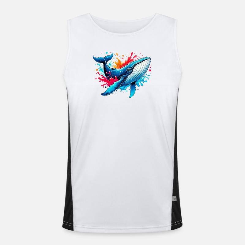 Wal Funktionelles Kontrast-Tank Top für Männer 