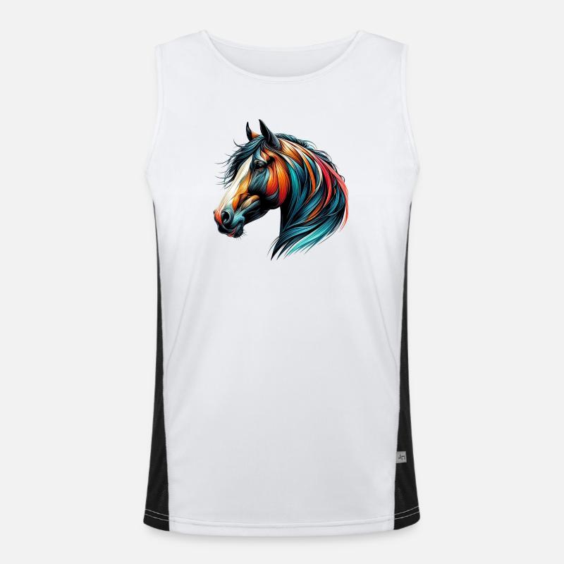 Cheval Débardeur respirant contrasté Homme 