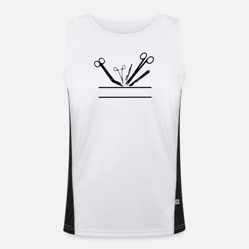 Bannière de nom d’outil d’opération Débardeur respirant contrasté Homme 