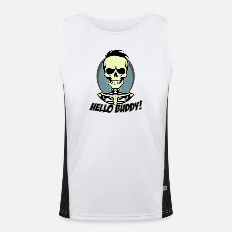Hello Buddy Funktionelles Kontrast-Tank Top für Männer 