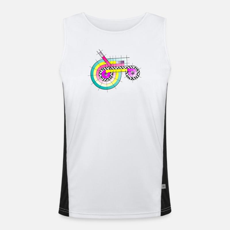 Traktor mal anders Funktionelles Kontrast-Tank Top für Männer 