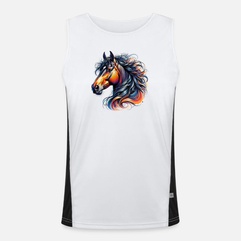 Cheval Débardeur respirant contrasté Homme 