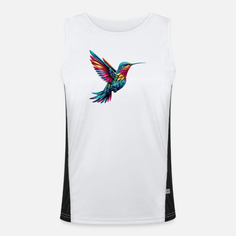 Kolibri Funktionelles Kontrast-Tank Top für Männer 