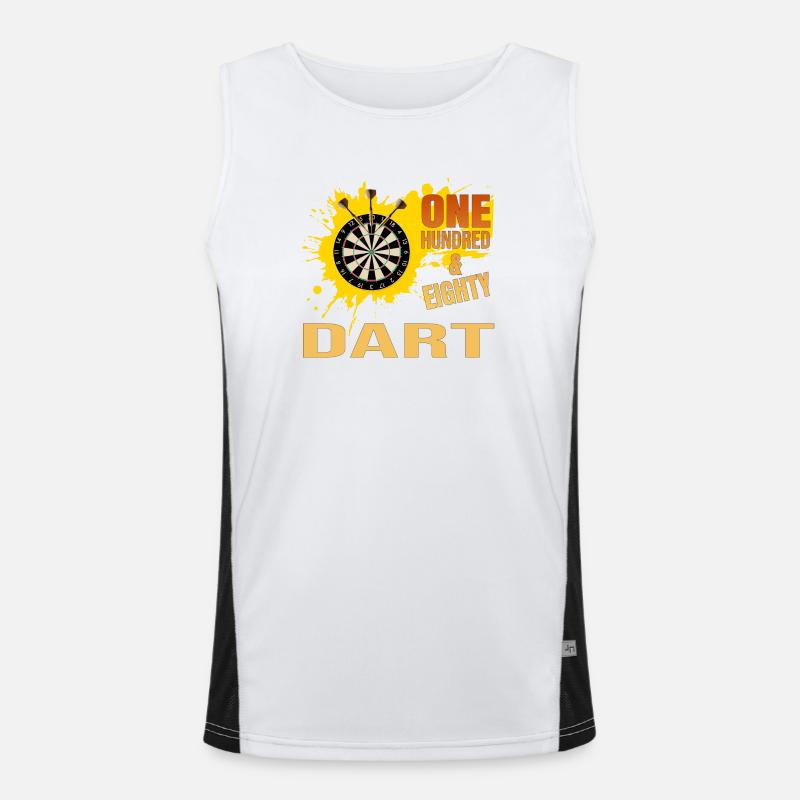One Hundred Eighty - Dart Funktionelles Kontrast-Tank Top für Männer 