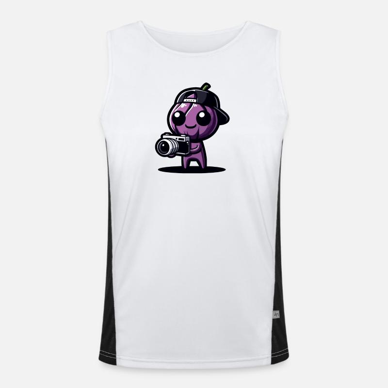 PicBerry der Shutterbug Funktionelles Kontrast-Tank Top für Männer 