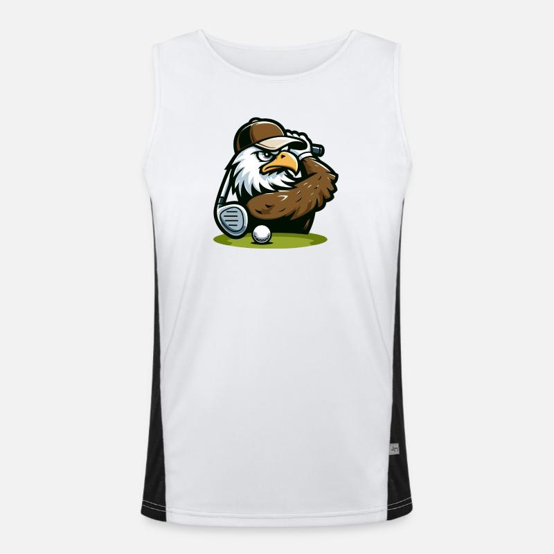Eagle Ace: Der Golf-Pro Funktionelles Kontrast-Tank Top für Männer 
