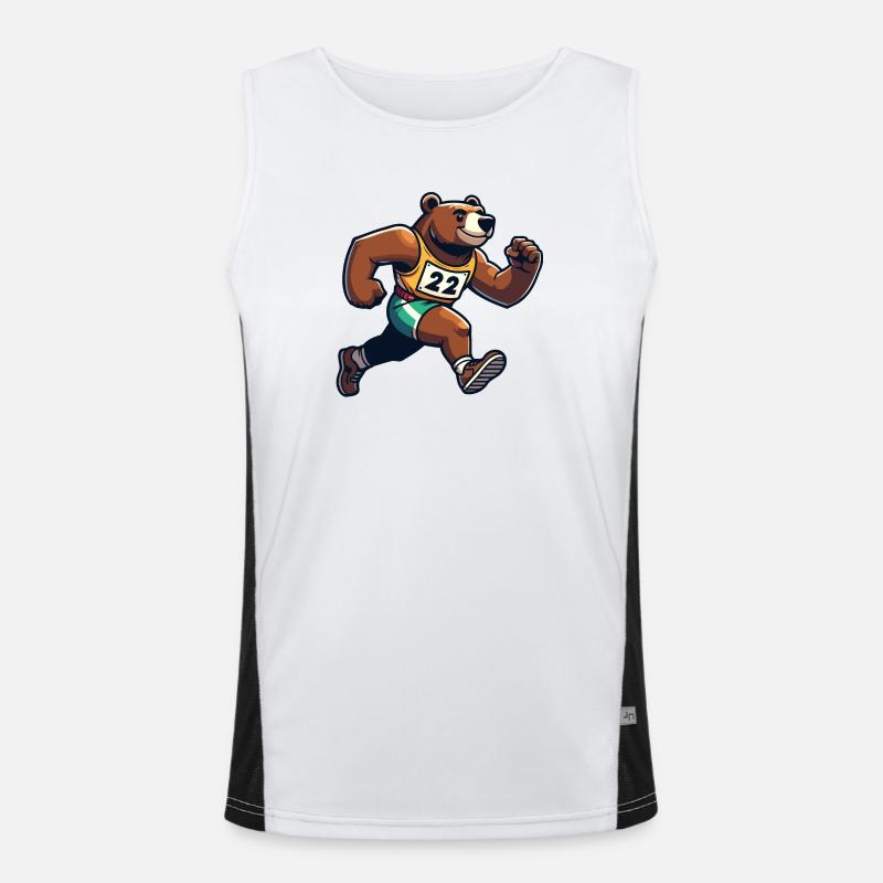 Marathon Bear : le coureur rapide Débardeur respirant contrasté Homme