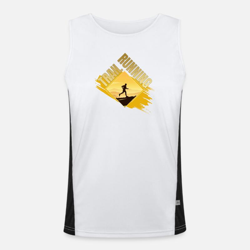 Trail Running Funktionelles Kontrast-Tank Top für Männer 