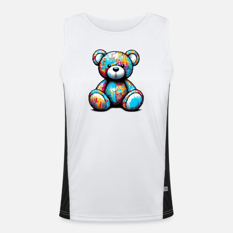 Orso orsacchiotto Teddy Bear Men's Functional Contrast Tank Top 
