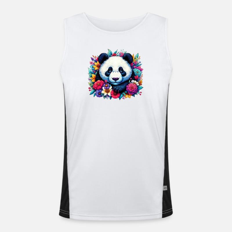Panda Débardeur respirant contrasté Homme 