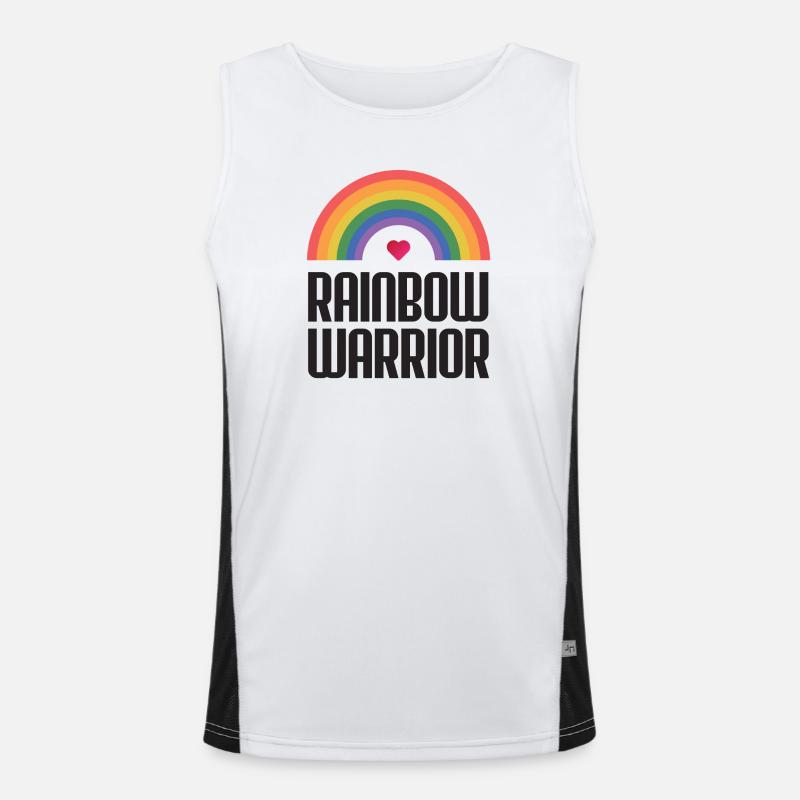 Mois de la fierté LGBTQ - Rainbow Warrior Débardeur respirant contrasté Homme 