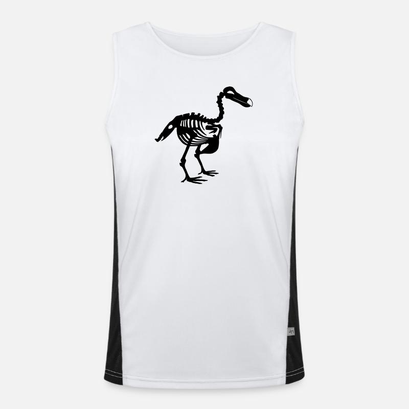 Dodo - Men's Functional Contrast Tank Top - white/black