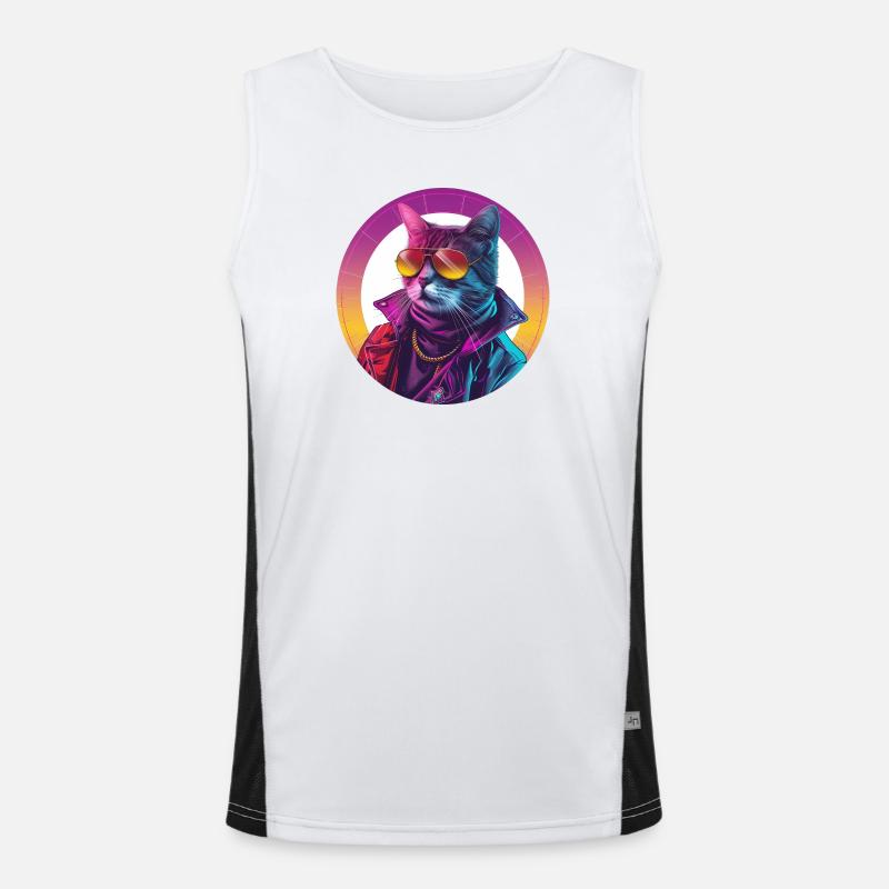 Meowminator Débardeur respirant contrasté Homme 