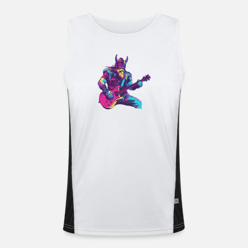 Schwerer Wikinger Funktionelles Kontrast-Tank Top für Männer 