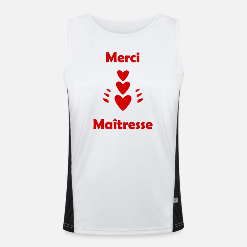 MERCI MAÎTRESSE Débardeur respirant contrasté Homme 