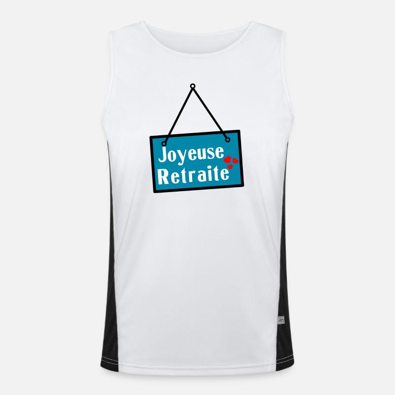 JOYEUSE RETRAITE. RETRAITE Débardeur respirant contrasté Homme 
