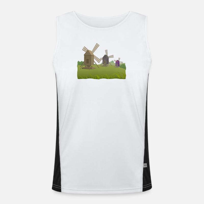 Windmills Men's Functional Contrast Tank Top 