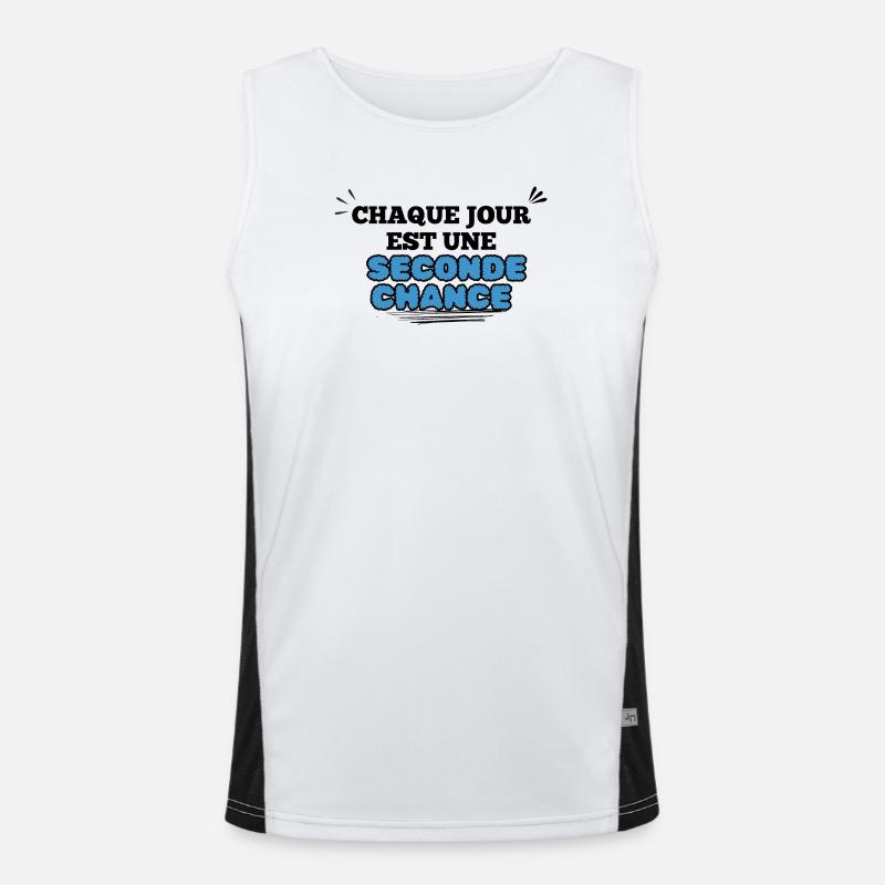Surtitre Esperance Seconde Chance Débardeur respirant contrasté Homme 